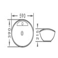 thumbnail image 2 of DROP Bath and Kitchen DR091078 Bathroom Vessel Sink, 2 of 3