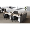 thumbnail image 4 of Pemberly Row Plastic 24"x24" Partition Extender with Tape in Frosted White, 4 of 4
