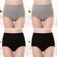 thumbnail image 2 of Plebaso Womens High Waisted Cotton Underwear Full Coverage Ladies Panties Multipack Regular and Plus Size, 2 of 5