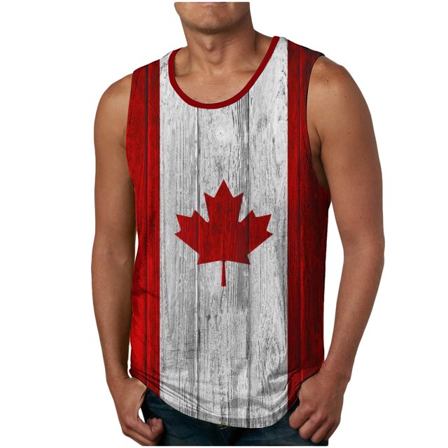 Birdeem Men Casual Fashion Gradation Printing Pullover Round Neck Sports Tank Tops