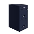 thumbnail image 1 of 18" Deep 3 Drawer Metal Organizer File Cabinet with Pencil Drawer, Navy, 1 of 4