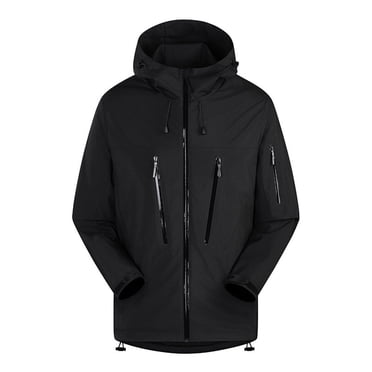WRKEKC Manteau Coupe-Vent de Printemps pour Homme Charge Manteau Léger Coupe-Vent d'Alpinisme et de Vélo pour le Travail en Plein Air et les Déplacements Actifs Noir 3TG