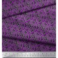 thumbnail image 2 of Soimoi Moss Georgette Fabric Floral Block Fabric Prints by Yard 42 Inch Wide, 2 of 3