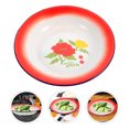 thumbnail image 3 of 2Pcs Enamel Plates Salad Pasta Bowls Enamelware Dinner Plates Food Snacks Tray, 3 of 8