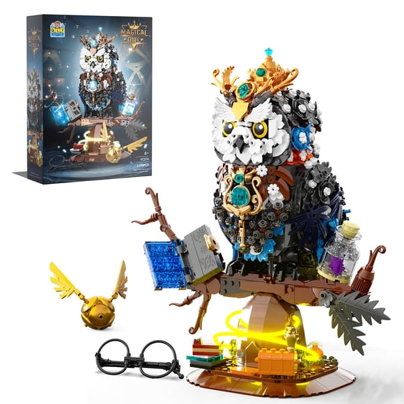 Ideas Magic Owl Flower Animal Building Set, MOC Collectible Bird Model, Compatible with Lego for Adults, Creative Gifts for Adults or Teens Kids 8+ (1288 Pcs)