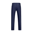 thumbnail image 3 of AherBiu Mens Dress Pants Pantalon Habillé pour Homme Taille Extensible devant Plat Grande Taille Coupe Ajustée Pantalon Extensible Classique Confortable, 3 of 3