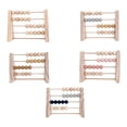 thumbnail image 3 of Wood Abacus Toy Beads Counting Playthings Simple Design Prop Birthday Gift Early Education Math Learning Toys Educational Prop Home Decoration Pink, 3 of 8