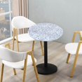 thumbnail image 3 of ziyahi Nappe Ronde en PVC Imperméable Housse de Table Déco Maison Gris Chrysanthème, 3 of 9