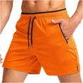 thumbnail image 1 of Plebaso Running Shorts for Men Drawstring Workout Athletic Shorts Lightweight Shorts with Zipper Pockets, 1 of 4