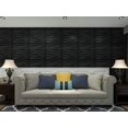 thumbnail image 4 of Art3d Panneau Mural Texturé en PVC 3D, Noir, 19.7 Pouces x 19.7 Pouces (12 Pack), 4 of 10