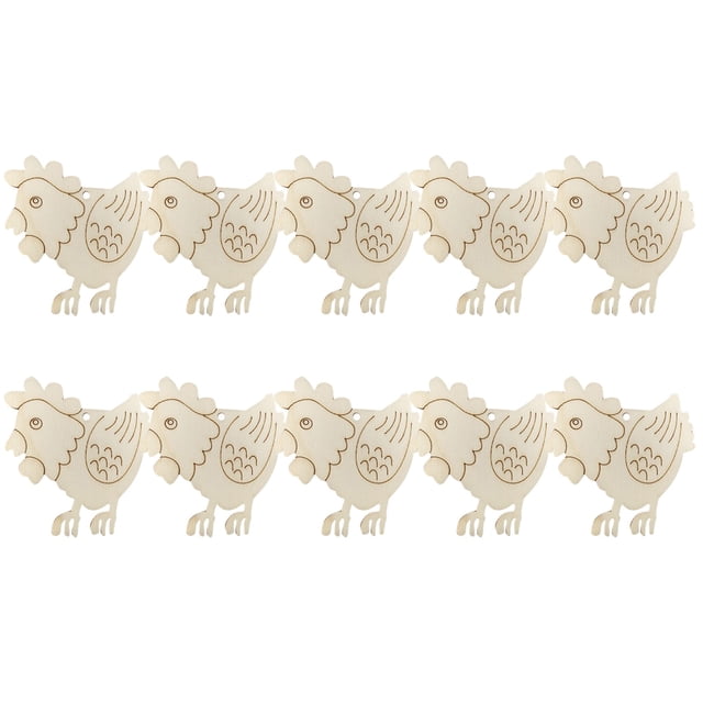XZNGL Travel Bag 10Pcs Wood Rabbit Hanging Ornaments With Twines for Easter Party Decoration