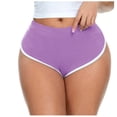thumbnail image 3 of Dealovy Workout Shorts for Women High Waisted Seamless Color Block Bike Shorts Athletic Stretchy Basic Shorts, 3 of 5
