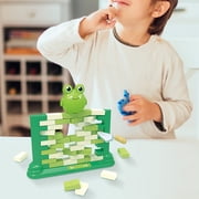 EGNMCR Board Game Toys Educational Table Game Double Building Blocks Push Wall Montessori Toys Suitable For 4 -12 Years Old Children Game Three Animals Green Board Game