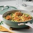 thumbnail image 3 of All in One Plus Pan, 5 Quart Aluminum Ceramic Non Stick - Sea Salt, 3 of 12
