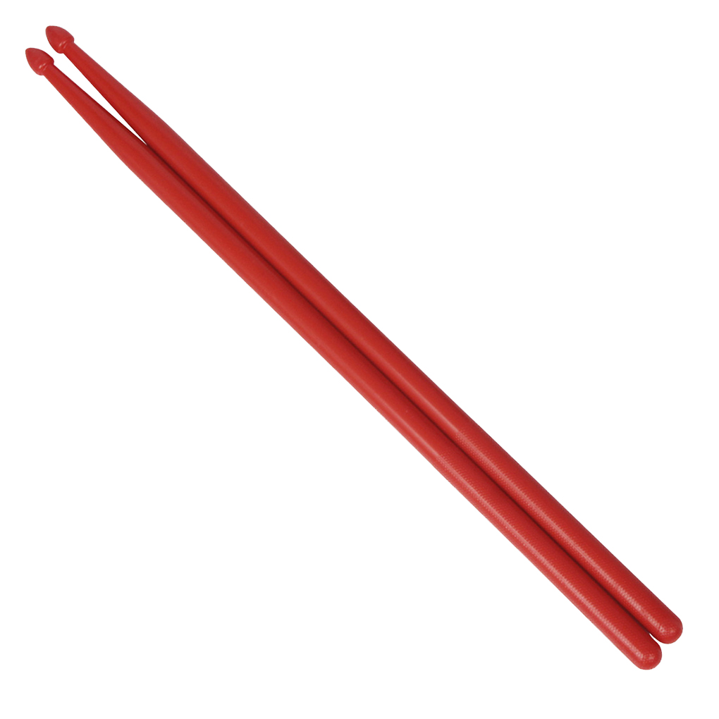 pitrice 2 Pcs Baguettes de Rythme en Nylon pour Tambour, Baguettes de Percussion, Baguettes pour Enfant, Instrument de Musique, Débutants, Adultes, Professionnels, Jaune Rouge