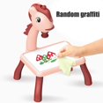 thumbnail image 3 of Table de Projecteur de Dessin pour Enfants, Jouet Projecteur de Traçage et de Dessin, Bureau Intelligent pour Enfants, Machine de Peinture de Projection Éducative Rouge, 3 of 9