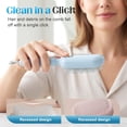 thumbnail image 3 of 2026 New Retractable Cushion Massage Comb Brush Self Cleaning White, 3 of 7