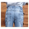thumbnail image 4 of Kidscool Space Girls Ripped Holes Damaged Fashion Jeans,Blue,9-10 Years, 4 of 6