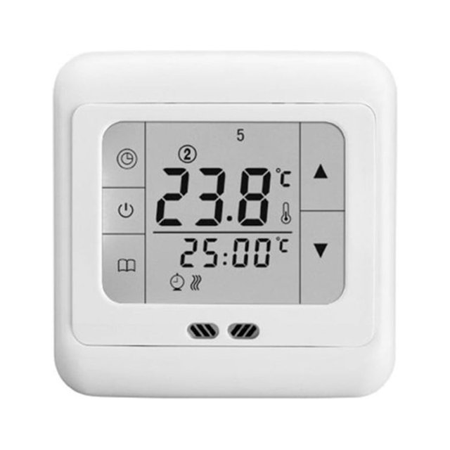 KAKOWELY Thermostat Programmable Digital Thermoregulator Touch Screen Room Heating Thermostat for Warm Floor Electric Heating System Temperature Controller