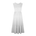 thumbnail image 3 of Dvkptbk Summer Robes Décontractées de Plage pour Femmes 2024 Mode Robe Dégradée Robe Midi Sans Manches Robe Évasée Robe Débardeur Robe d'Été Plissée Robe Débardeur avec Poches, 3 of 4