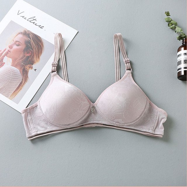 CHUANK Bras Easter Clearance Summer Fall Woman‘s Printing Gathered Together Daily Bra Underwear No Rims Blue