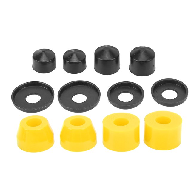 Skateboard Bushing Set, 90A Giving Better Experience Lightweight High Rebound PU Skateboard Bushing Set For Fish Board Yellow