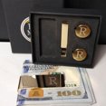 thumbnail image 4 of BodyJ4You 4PC Cufflinks Tie Bar Money Clip Button Shirt Personalized Initials Letter I Gift Set, 4 of 6