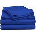 thumbnail image 2 of 900 Threat Count 100 % Egyptian Cotton 4-Pcs Sheet for Cot Bunk Bed-Perfect for Narrow Deep 15-Inch Solid Pattern, 2 of 4
