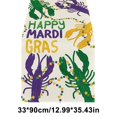 thumbnail image 3 of Yhmxh Décorations de Carnaval Décorations de Fête à Thème Carnaval Drapeaux de Table Mardi Gras Décorations de Carnaval Violettes Décorations de Fête Intérieures Extérieures Drapeaux de tables en Lin, 3 of 5