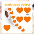 thumbnail image 3 of Chmadoxn Wall Stickers Blank Stickers Self adhesive Roll Heart shaped Stickers 500 Labels/roll Sticker Sticker, 3 of 6