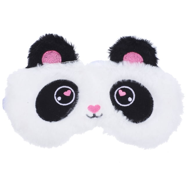 MasteelfCA 1Pc Cartoon Panda Plush Eye Masks Adorable Kids Eye Cover Home Sleeping Mask