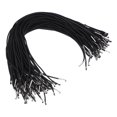 thumbnail image 1 of Uxcell Elastic Barbed Cord Loop Stretch Round String with Metal Barb Fasteners for Hats Masks Menus 100 Pcs Black 13 in, 1 of 7