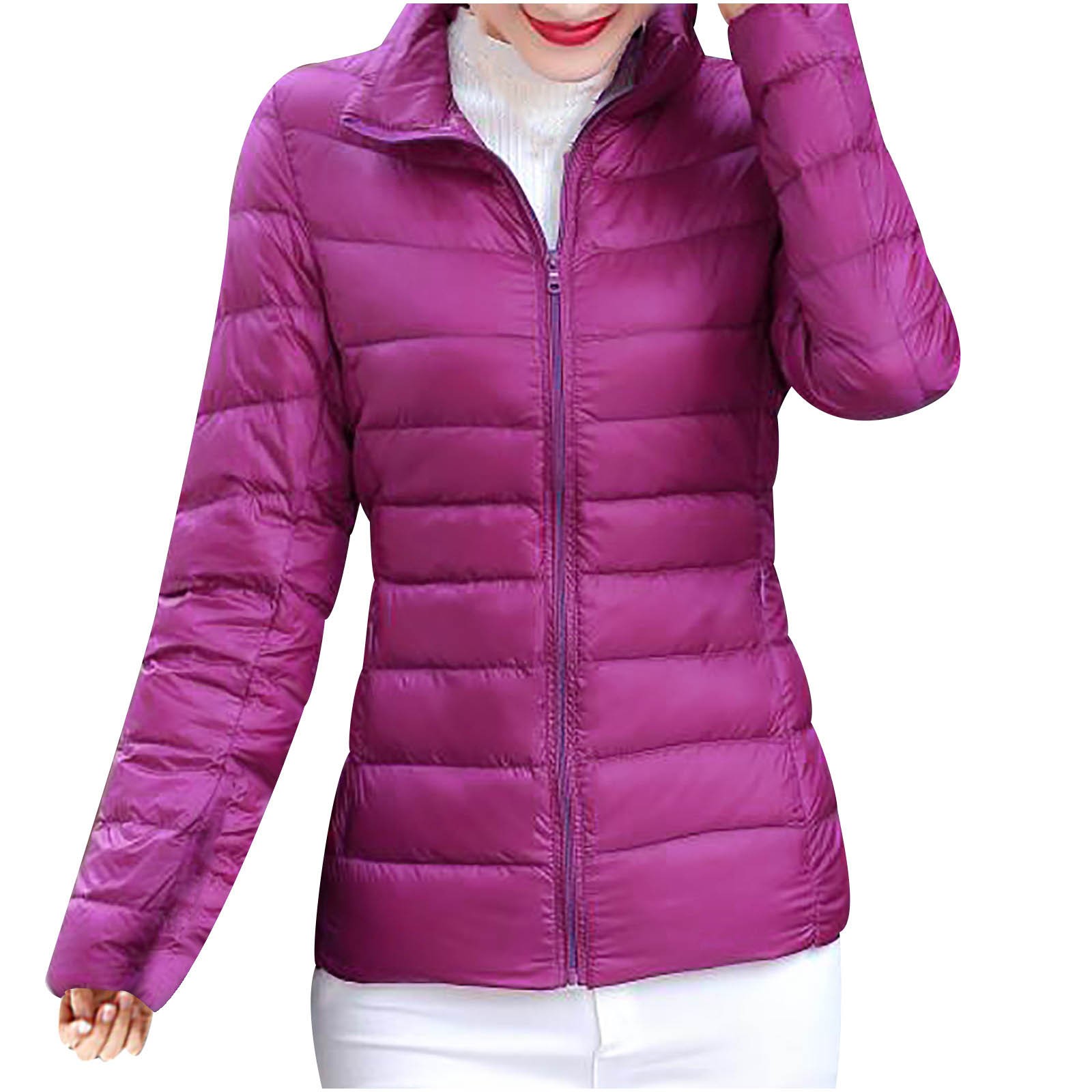 Hauts pour Femmes Manches Longues Mode Manteau pour Femmes Vêtement d'Extérieur Uni Garder au Chaud Manches Longues Hauts pour Dames
