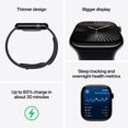 thumbnail image 3 of Open Box - Apple Watch Series 10 (GPS) 46mm Silver Aluminum Case with Denim Sport Band - Medium/Large, 3 of 6