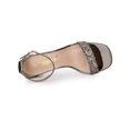 thumbnail image 4 of BLISSFUL STEP Sandales de Bal pour Femmes à Paillettes à Bride à la Cheville à Talon Bloc Colorées Argent 6, 4 of 7