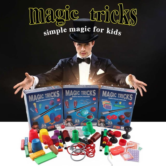 AMERTEER Set for Kids Magician Tricks Set Magical Wand Set for Boys Girls Gift