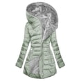 thumbnail image 1 of LOVZFMLL Jackets for Women FALL And Winter Clothing Solid Color Hooded Cotton, 1 of 2