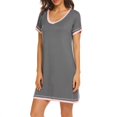 thumbnail image 1 of Gspmoly Robes pour Femmes, Mode Femme Manches Courtes Décontractée à Empiècements, Chandail Ample pour la Maison, Robe de Nuit, Robes de Vacances pour Femmes jusqu'à 65 % de Rabais, 1 of 1