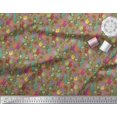 thumbnail image 3 of Soimoi Poly Georgette Fabric Coral,Starfish & Turtle Ocean Print Sewing Fabric Yard 42 Inch Wide, 3 of 3