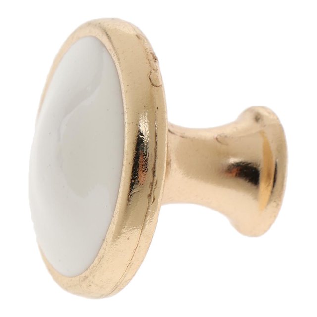 Abbracc Boutons de Tiroir Ronds en Porcelaine Vintage pour Armoire B-32mm