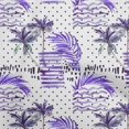 thumbnail image 1 of oneOone Polyester Spandex Purple Fabric Tropical Craft Projects Decor Fabric Printed By The Yard 56 Inch Wide, 1 of 4
