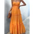 thumbnail image 4 of Wangscanis Robe Formelle Sans Bretelles pour Femmes, Ligne A, Ourlet à Volants, Dos Nu, Robe de Soirée pour Cocktail, Mariage, Fête, 4 of 8