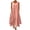 Pink, variant on Meichang Women Cotton Linen Dresses Summer Sleeveless Scooop Neck Button Up Sundresses Plus Size Solid Double Swing Tank Dresses Tiered Flowy Long Maxi Dress with Pockets Coffee XL