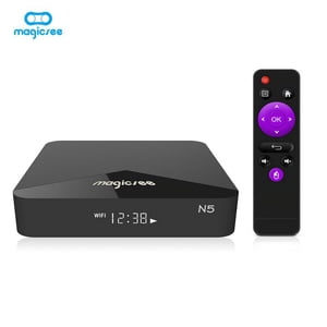 TV BOX N5 Android 9.0 TV BOX Amlogic S905X Quad-core 4K Résolution 2GB RAM 16GB ROM 2.4G 5G WiFi Définir la boîte supérieure noir_2 + 16GB unique WIFI Réglementation britannique