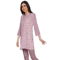 thumbnail image 2 of Moomaya Robe Tunique Mini à Col Fermé Imprimée pour Femmes Vêtements Porter, 2 of 5