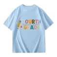 thumbnail image 3 of UANWENN T-Shirt Décontracté à Manches Courtes pour Filles Col Rond Imprimé Graphique Coupe Ample Tee pour Usage Quotidien École Activités Extérieures Printemps Été Automne Vêtements Petite Fille 4t T-Shirt pour Filles Jeunesse Filles Athlétique, 3 of 4