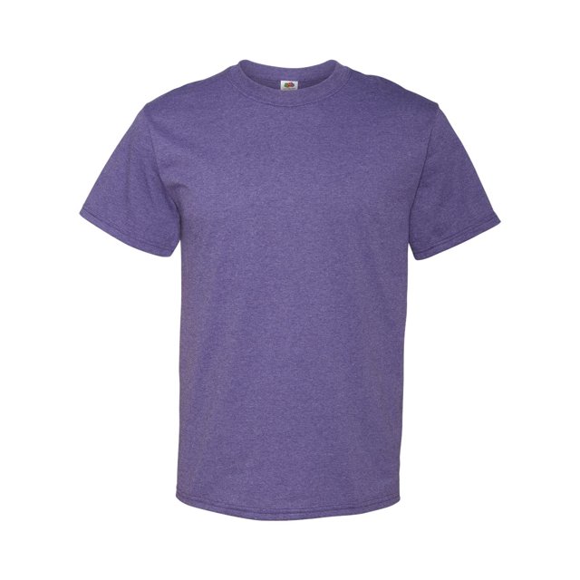Fruit Of The Loom T-Shirt à Manches Courtes en Coton HD pour Hommes, P, Violet Rétro Chiné