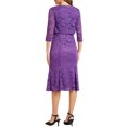 thumbnail image 3 of INSPIRE CHIC Robe d'Invitée de Mariage pour Femme Tenues de Soirée 2 Pcs Robes Sans Manches avec Boléro m Violet, 3 of 6