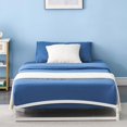 thumbnail image 3 of Yiwa Heavy Duty 6/10 Inch Low Profile Metal Bed Frame, Platform Foundation with Steel Slats, No Box Spring Needed, 3 of 6