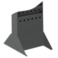 thumbnail image 1 of Safco Base de Porte-Revues en Acier, Noire, 1 of 2